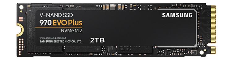 970 EVO Plus, 2 TB, NVMe M.2 SSD, PCIe 3.0 x4, V-NAND MLC