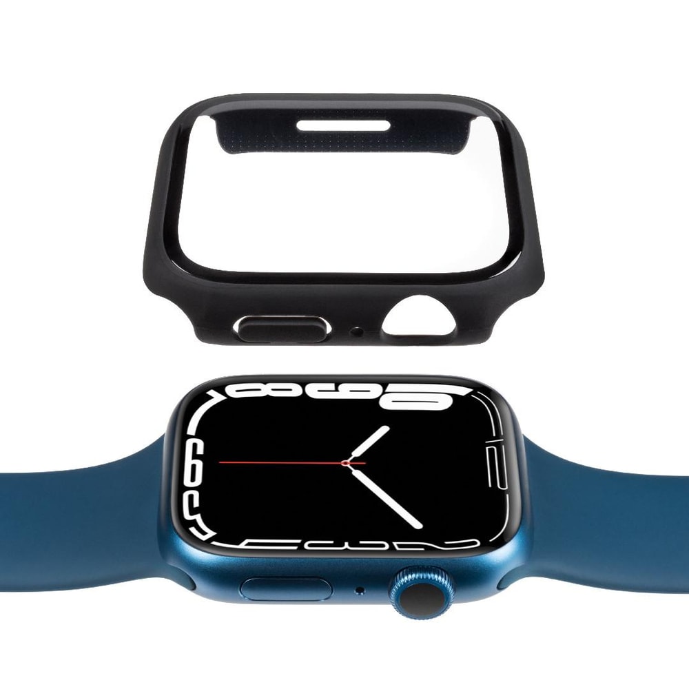 Full Body Case + Displayschutzfolie - Apple Watch Series 7 41mm - Schwarz