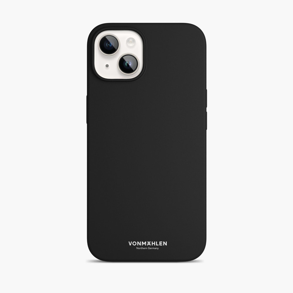 Eco Silicone Case - Schutzhülle aus Silikon, MagSafe kompatibel, für iPhone 14, Black Handyhülle