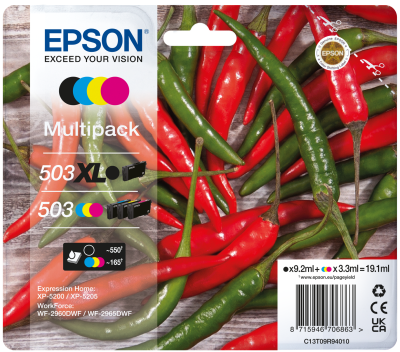 503 XL Chillies Multipack 4-colours Black + CMY Druckerpatrone