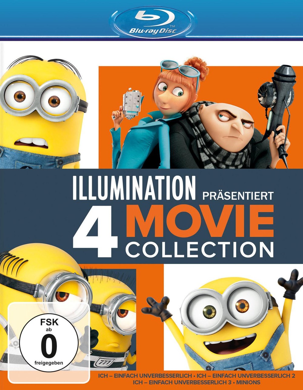 Blu-ray Ich - Einfach unverbesserlich 1-3 & Minions [4 BRs]