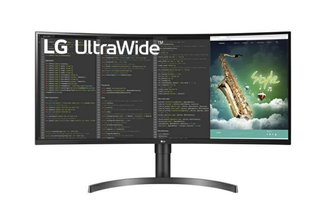 Monitor UltraWide 35WN75CP-B, Schwarz, 35 Zoll, Curved, QHD, 100 Hz, 5 ms