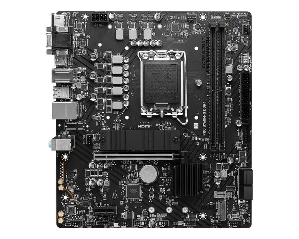 PRO B760M-G DDR4, LGA 1700, micro ATX Mainboard