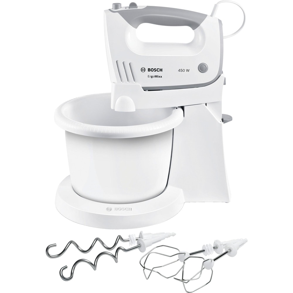 Handmixer-Set ErgoMixx MFQ36460 weiß mit Rührschüssel