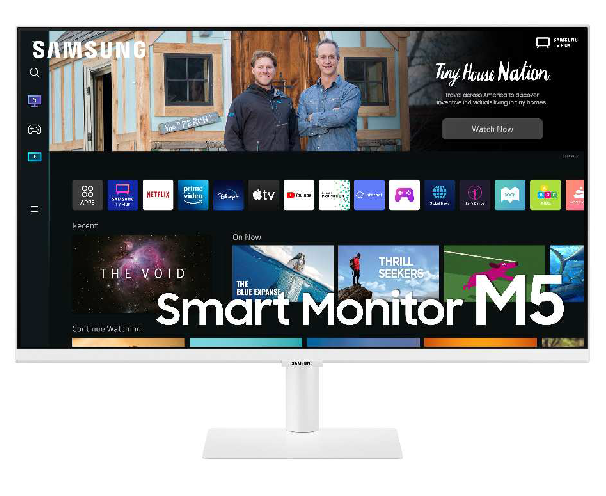 Smart Monitor M501B, Weiß, 27 Zoll, Full-HD, VA, 60 Hz, 4 ms