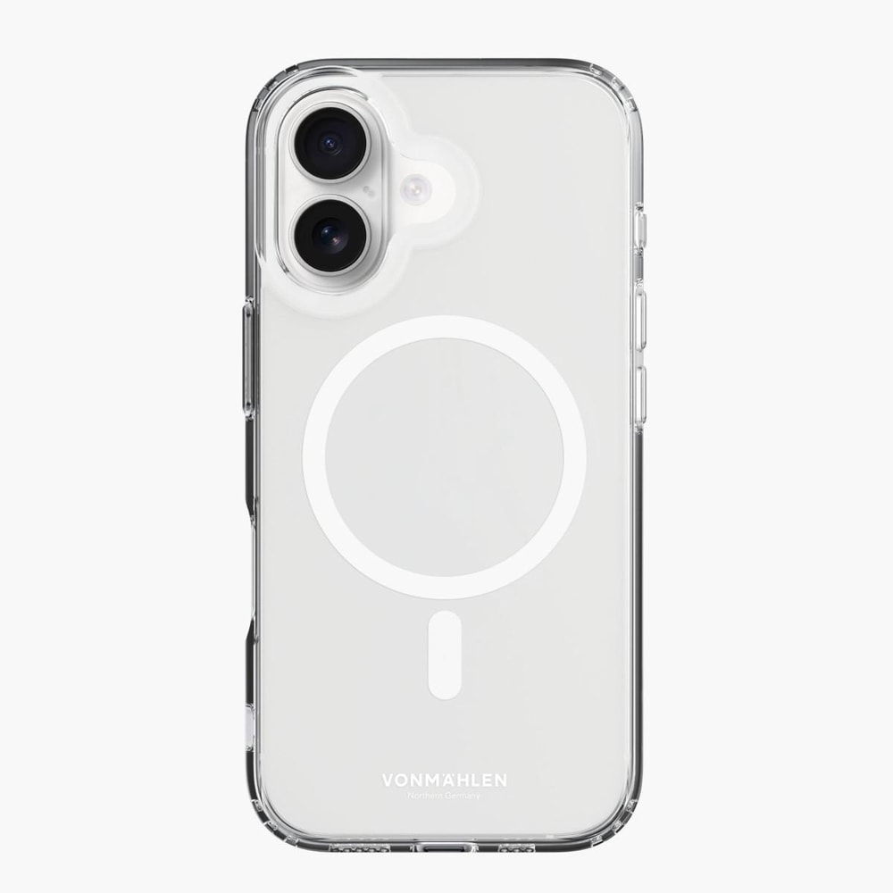 Transparent Case - Schutzhülle, MagSafe kompatibel iPhone 16 Plus, Weiß Handyhülle