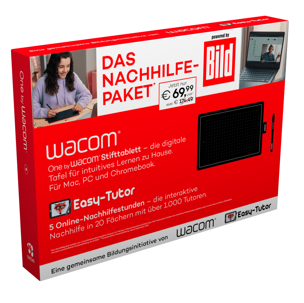 One by Wacom medium - Das Nachhilfe Paket Grafiktablet