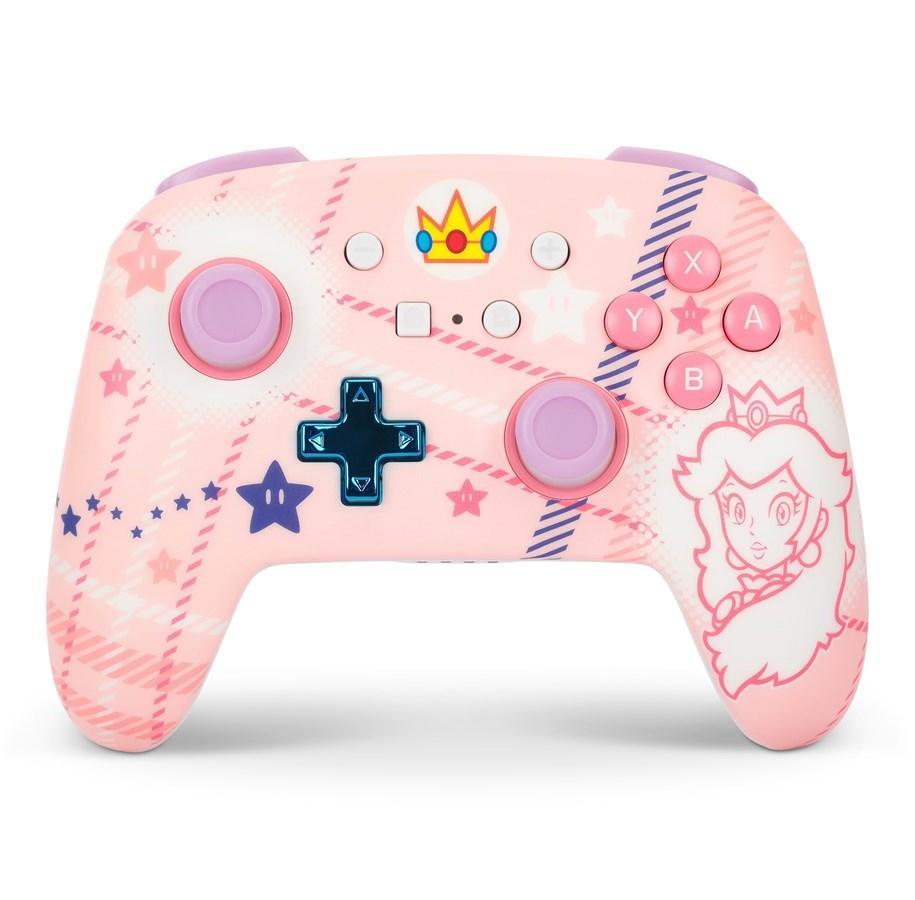 Enhanced Wireless Controller für Nintendo Switch, Princess Peach Plaid