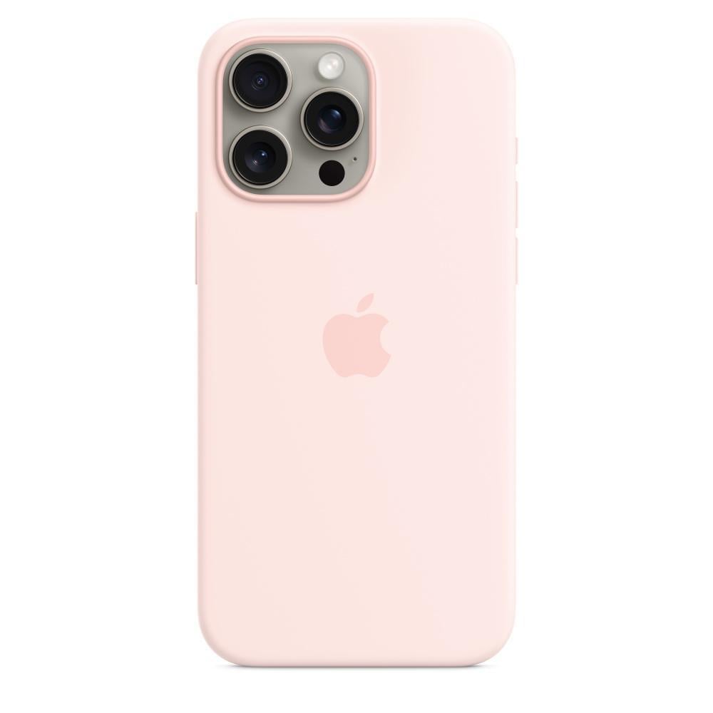 iPhone 15 Pro Max Silikon Case mit MagSafe - Hellrosa