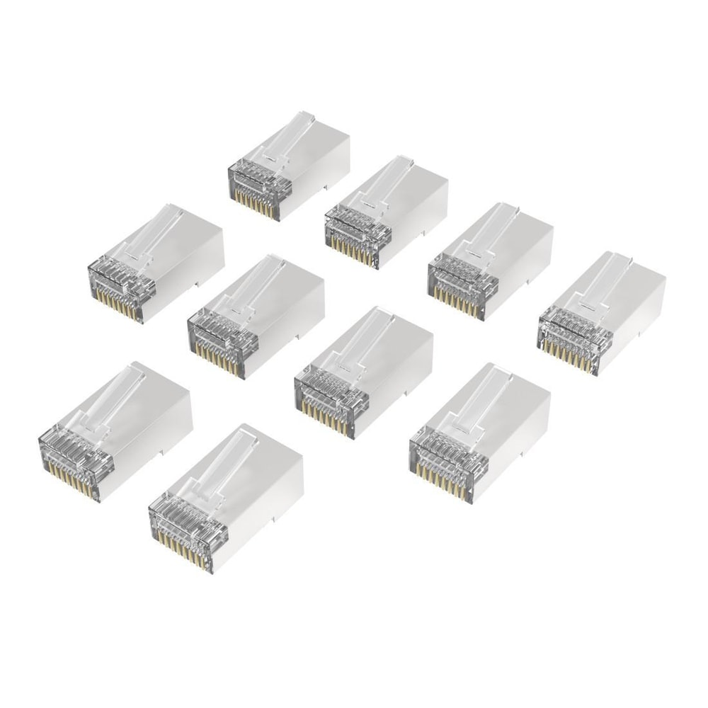 Netzwerkstecker, CAT-6a, 10 Gbit/s, geschirmt, 10 Stück (00200772)