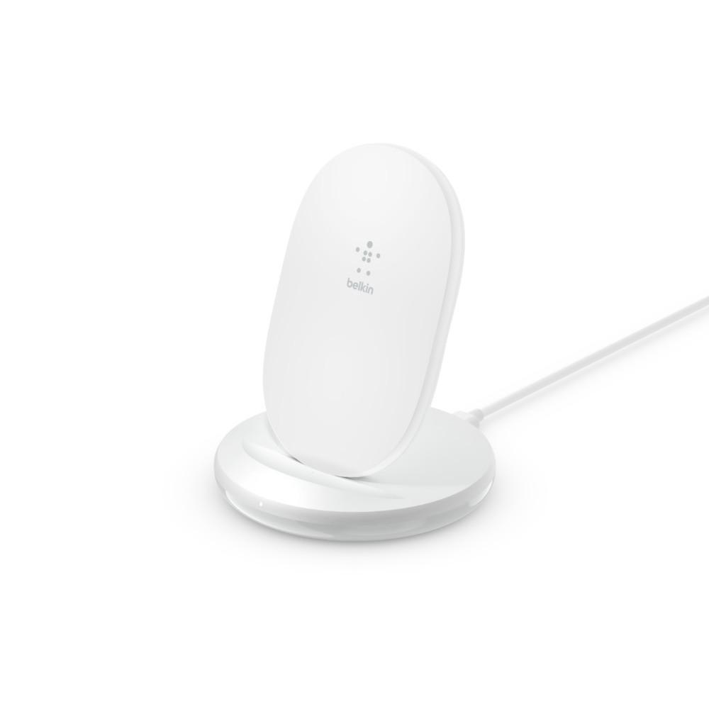 BoostCharge Ladeständer, 15 W mit QC 3.0-24-W-Ladegerät, Weiß
