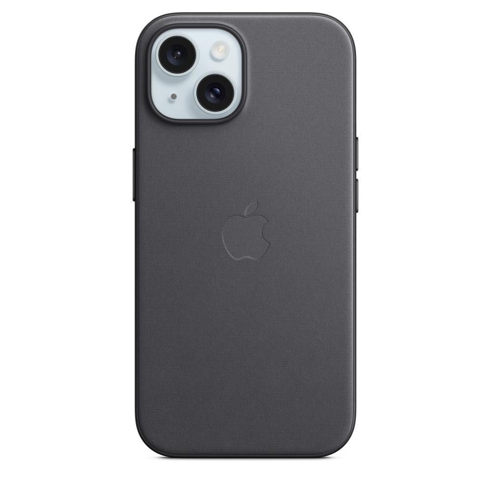 iPhone 15 Feingewebe Case mit MagSafe - Schwarz