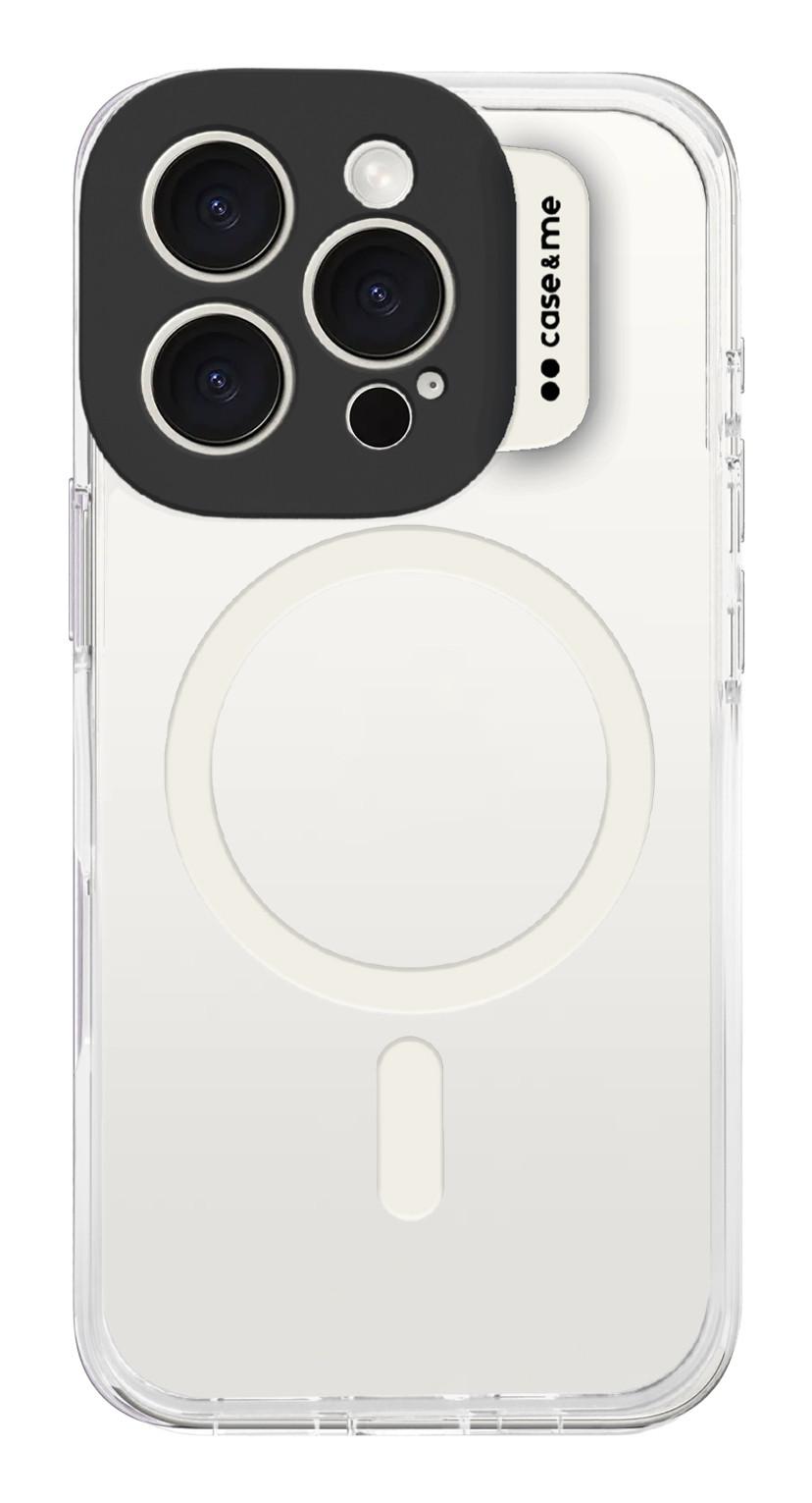 MagColor Case - transparente Hülle, kompatibel mit MagSafe-Aufladung für iPhone 16 Pro Max, Beige