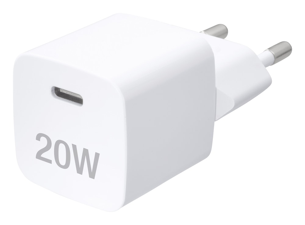 20 Watt PD 3.0 USB-C Nano Schnelladegeraet, MagSafe kompatibel, weiss (63535)