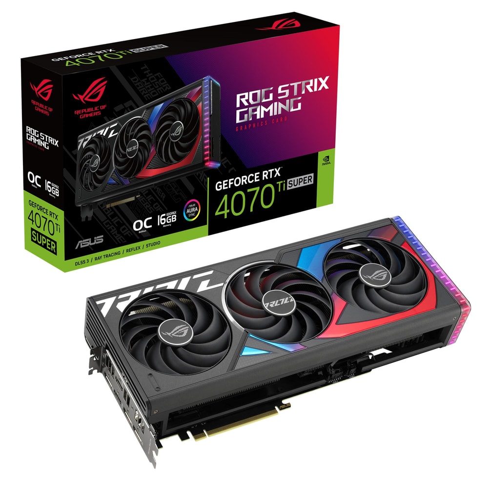 ROG Strix GeForce RTX 4070 Ti SUPER Gaming OC 16 GB GDDR6X