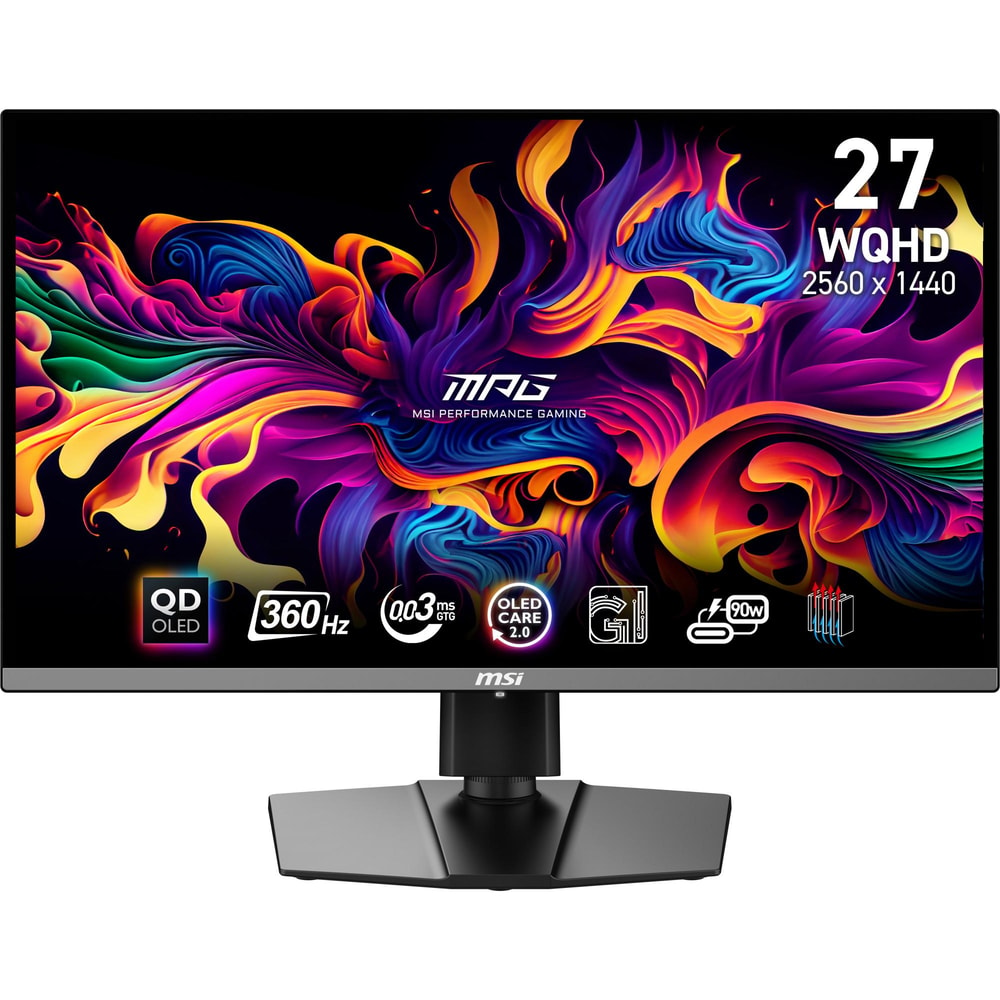 Gaming-Monitor MPG 271QRXDE, Schwarz, 26,5 Zoll, WQHD, QD-OLED, 360 Hz, 0,03 ms