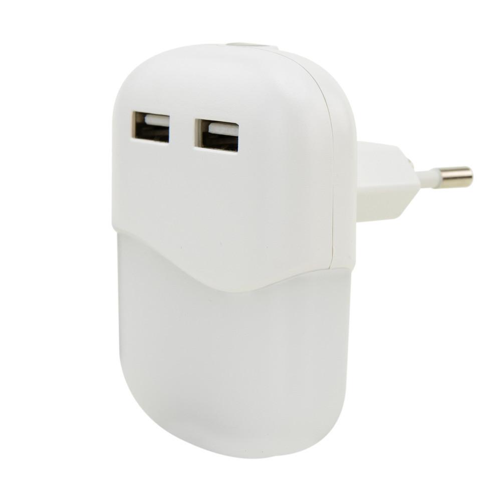 Steckdosennachtlicht NL15AC + 2USB