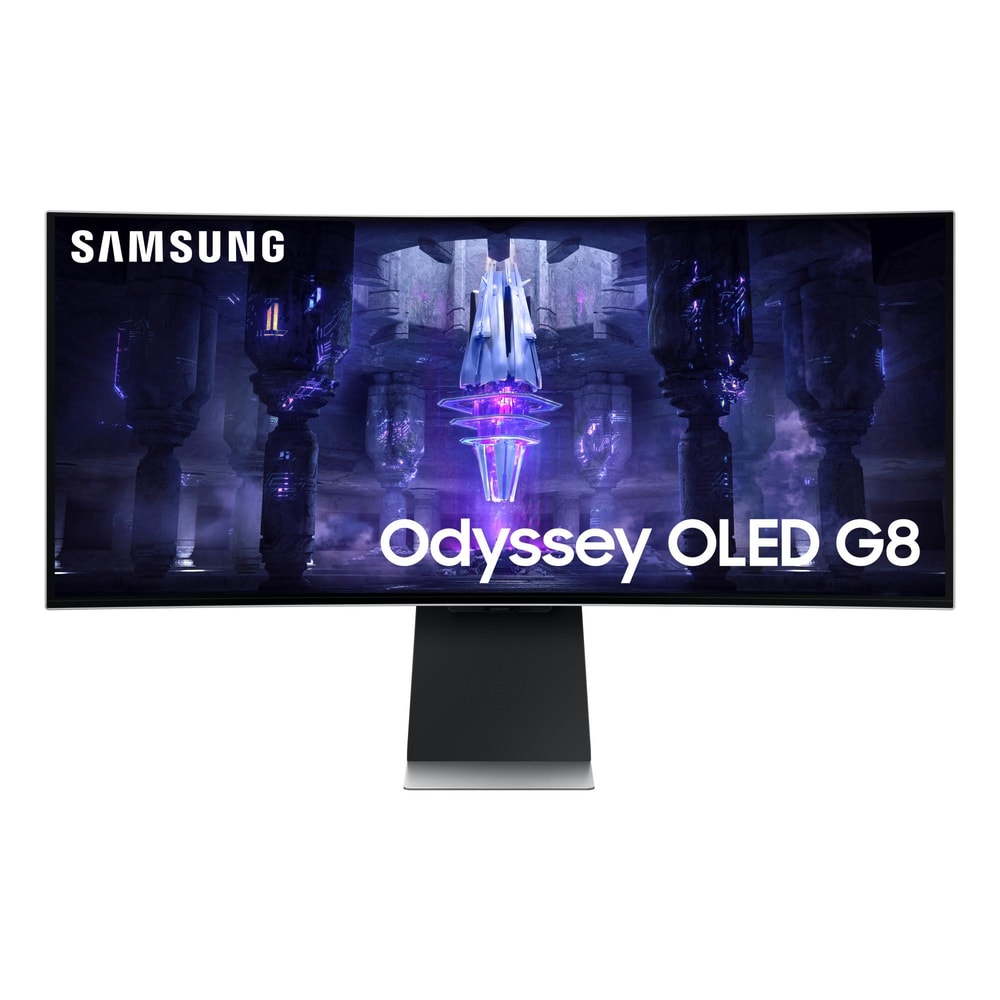 Gaming-Monitor Odyssey OLED G8 G85SB, Silber, 34 Zoll, Ultra WQHD, QD-OLED, 175 Hz, 0,03 ms