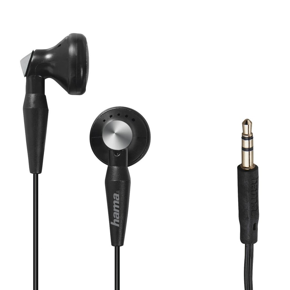 Kopfhörer "Peaky", Earbuds, Kabelknickschutz, Schwarz (00184130)