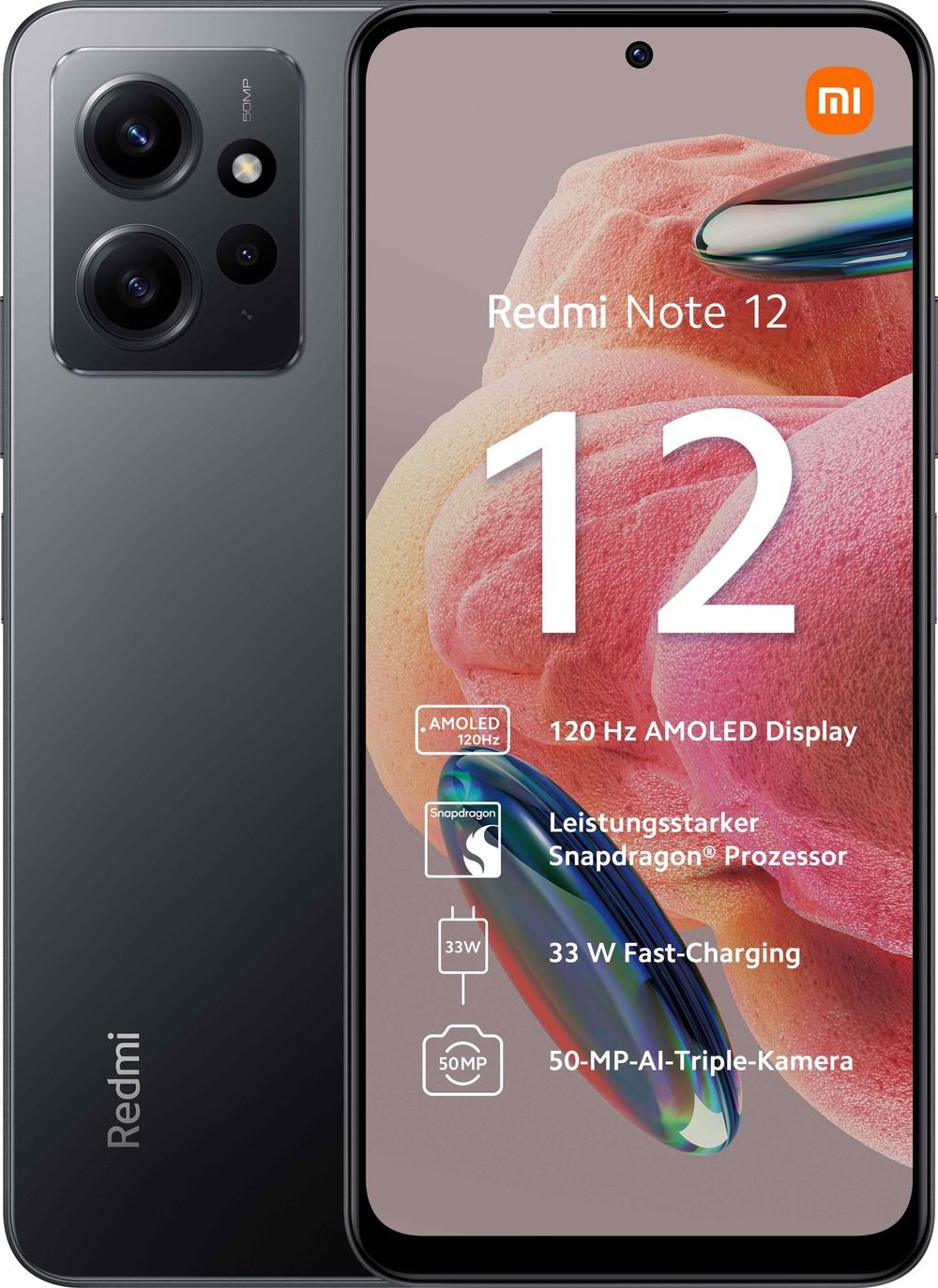 Redmi Note 12 5G 4GB + 128GB Onyx Gray