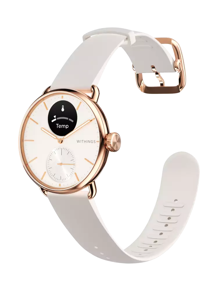 ScanWatch 2 38mm Rose Gold White Smartwatch