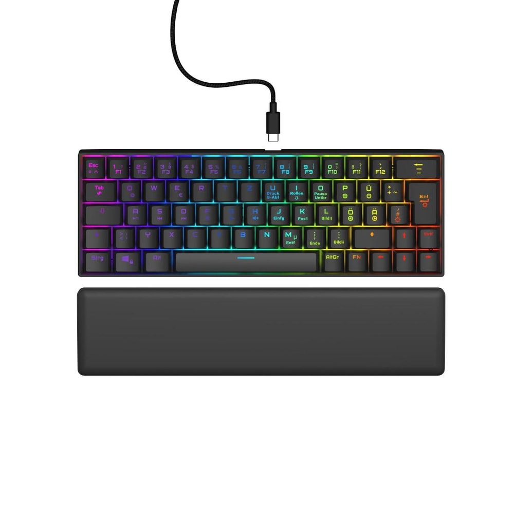 Gaming-Keyboard "Exodus 760 Mechanical Mini", Rote Switches, SW, QWERTZ DE (00217828)