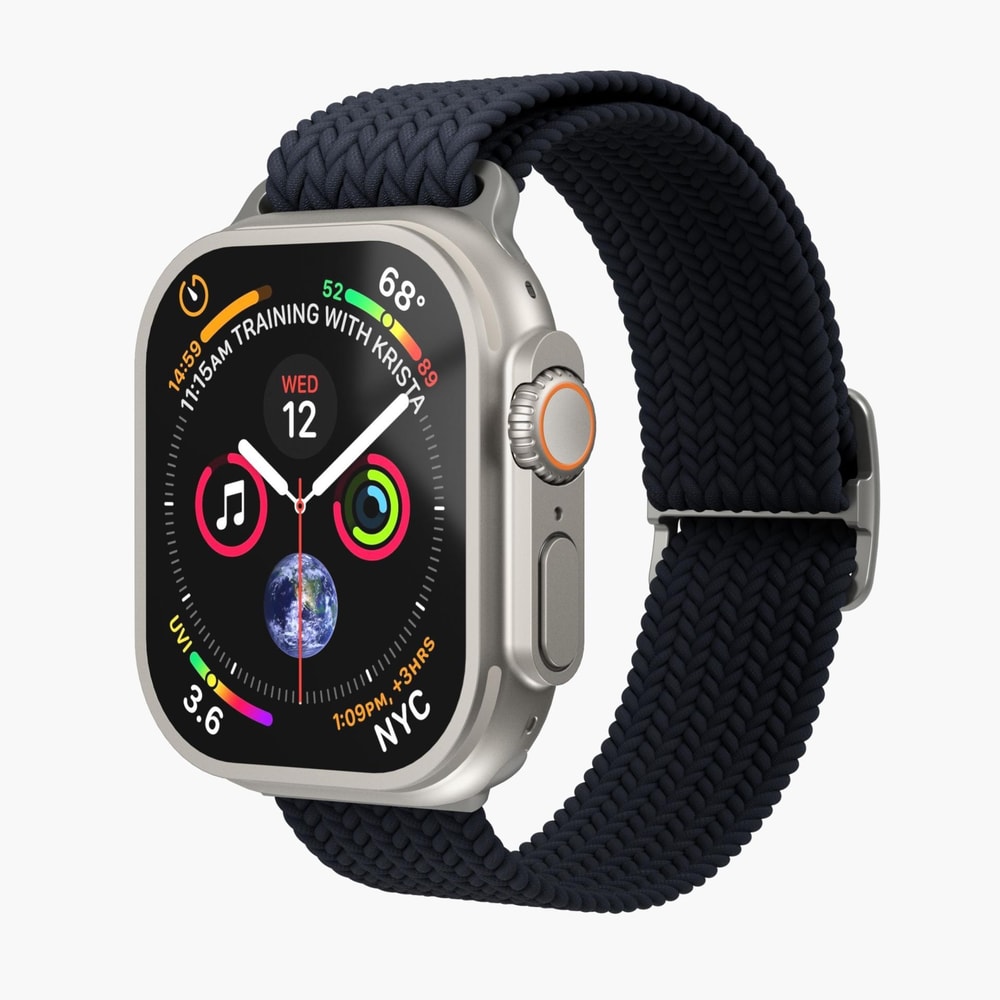 Watch Strap - Woven Loop - Armband für Apple Watch 40 / 41 / 42 mm, Navy Armband