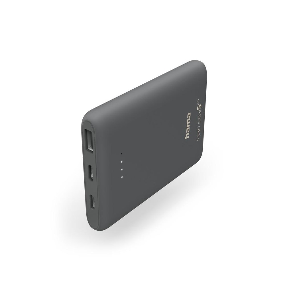 HAMA Power Pack "Supreme 5HD" 5000mAh, Ausgang: USB-C, Grau (00201671) #32110783 - Bild 1 von 1
