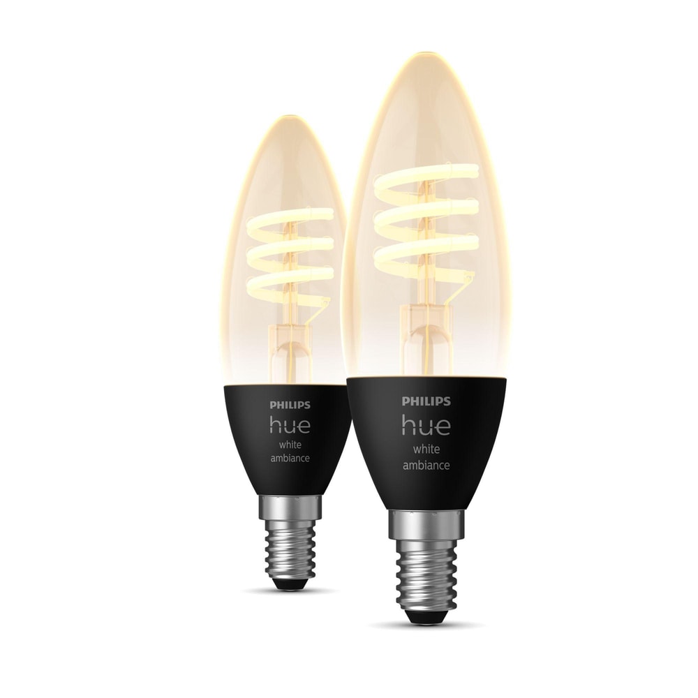 White Ambiance Filament Lampe E14 2er