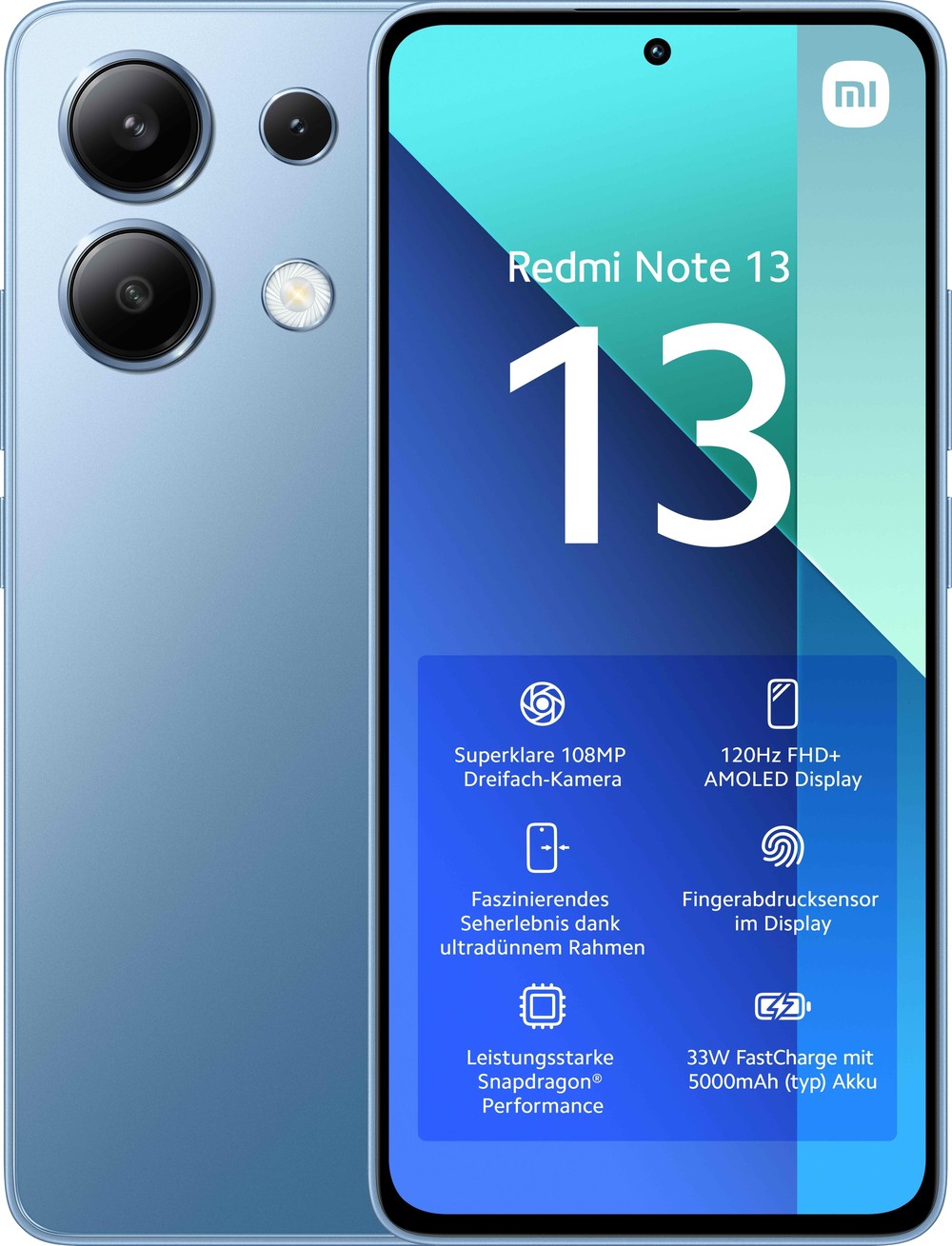 Redmi Note 13 4G 6GB + 128GB Ice Blue Smartphone