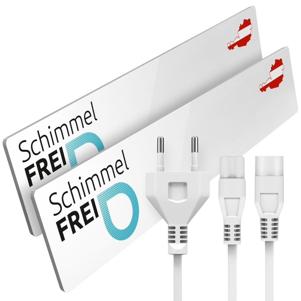 Schimmel DRY-Set 2er M1+M2 Infrarotheizung für Wandtrocknung