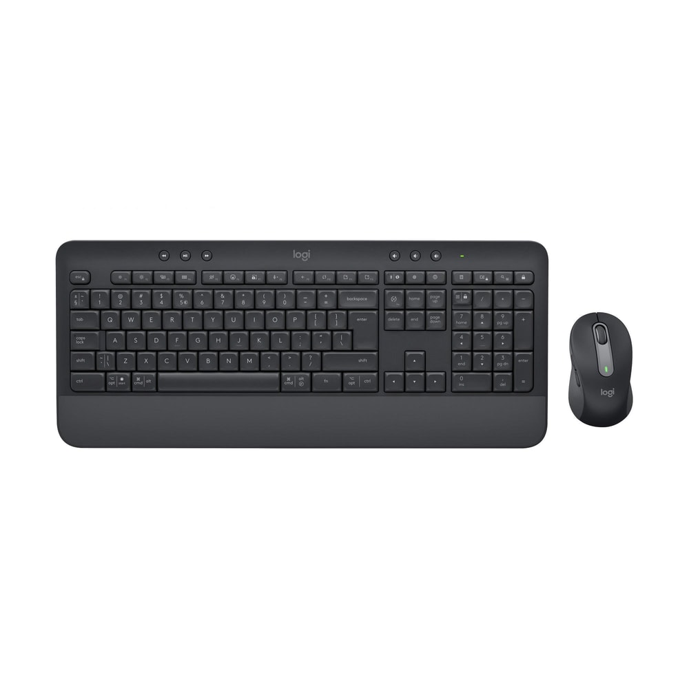 Signature MK650 Wireless Business Maus-Tastatur-Set, Funk und Bluetooth, Grau