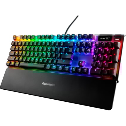 Abbildung Gaming-Tastatur mit mechanischen Schaltern und OLED-Smart-Display