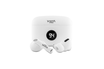 Vieta Pro #FADE ANC True Wireless Headphones, White - Worldshop