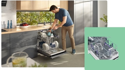 Abbildung Leicht faltbare Tellerhalterung