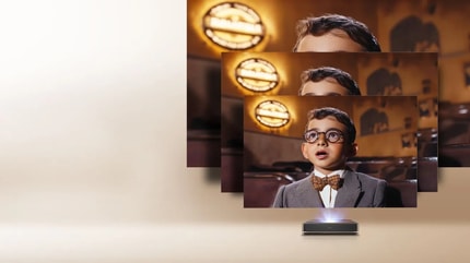 Abbildung 80"-150" Projektionsgröße