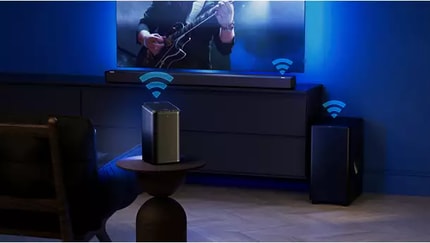 Abbildung Kabelloses Philips Heimsystem mit DTS Play-Fi