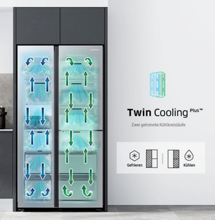 Twin Cooling Plus (Afbeelding) - Verlengt de versheid en smaak