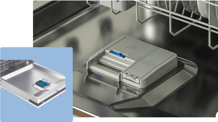 Abbildung Spülmittelfach mit Schiebeverschluss