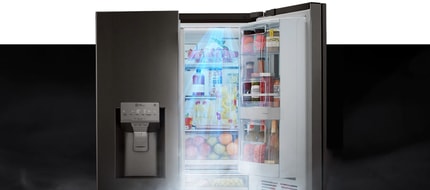 Abbildung Schnelle Kühlung für Lebensmittel in der Türablage