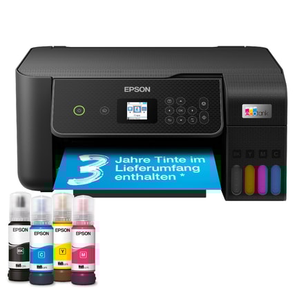 Abbildung Sparen Sie bis zu 90 % an Druckkosten mit den patronenfreien EcoTank Druckern von Epson.