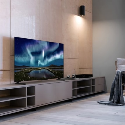 Abbildung Lebendige Farben, hoher Kontrast und toller Sound – wie im Kino.