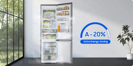 Abbildung Kühle Lebensmittel mit weniger Energie