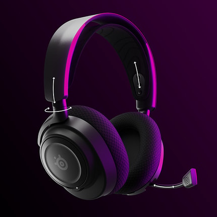Abbildung Mit mehreren Plattformen kompatibles, kabelloses Premium-Gaming-Headset