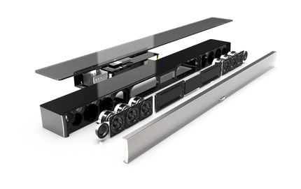 Abbildung Sound aus allen Richtungen. 3D Surround Sound wie in der Realität.