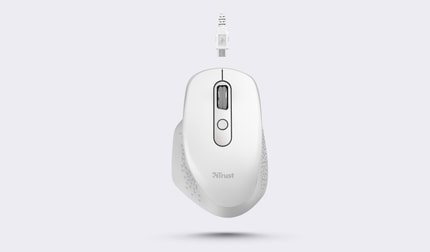 Abbildung Hochwertige Funkmaus mit komfortablem Design und integriertem Akku