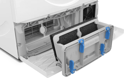 Abbildung Effizientes Trocknen, einfache Reinigung.