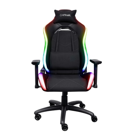 Abbildung Bequemer, vollständig einstellbarer Gaming-Stuhl mit RGB-Beleuchtung