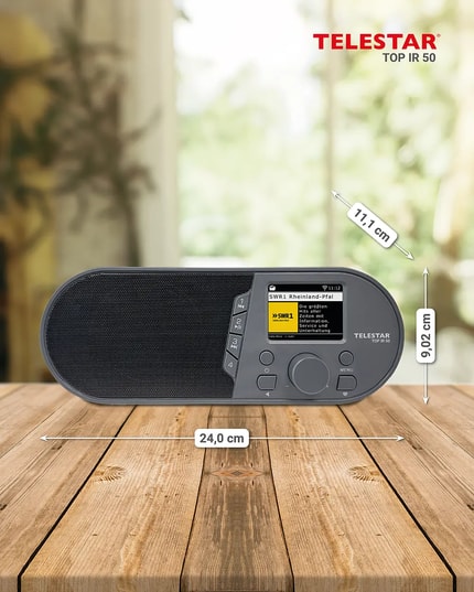 Abbildung Kompaktes WLAN-Digitalradio mit praktischen Extras