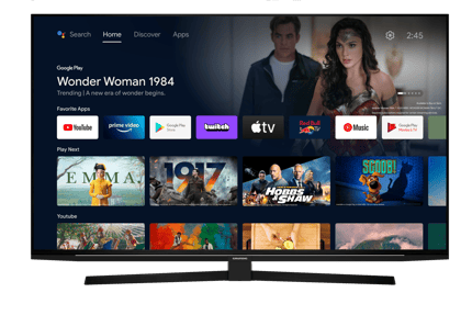 Abbildung 55 Zoll Android TV